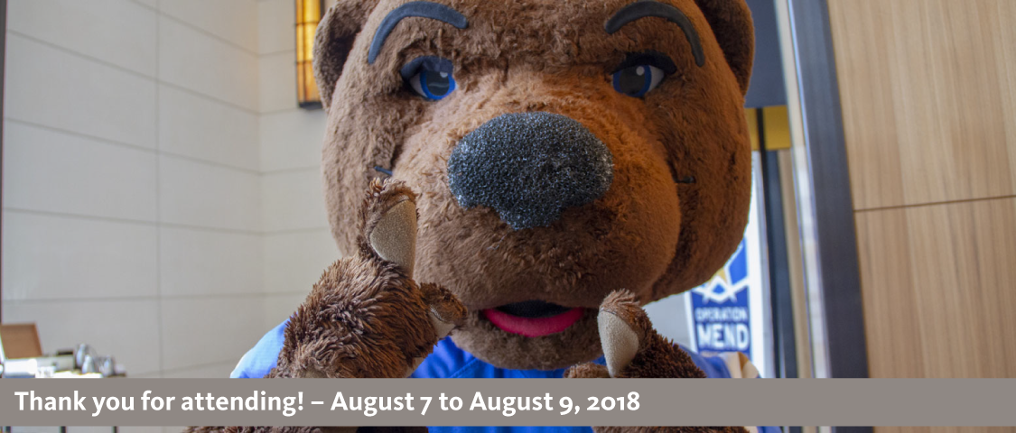 2018 People Management Conference photo of Joe Bruin - thank you for attending! - August 7 to August 9, 2018